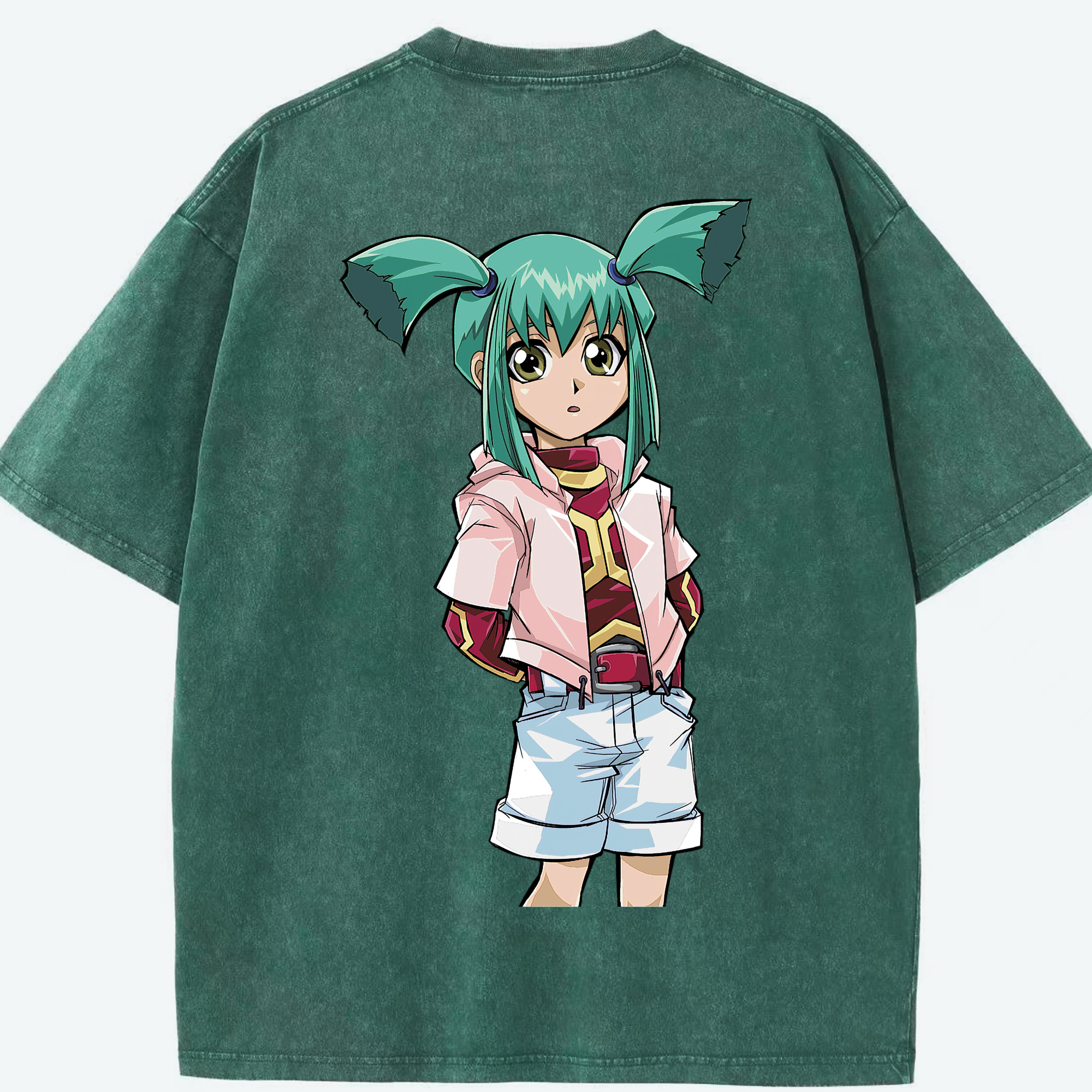 （画像用） 遊☆戯☆王 Yu-Gi-Oh! 綿100% ヴィンテージ風 半袖Tシャツ（背面プリント）